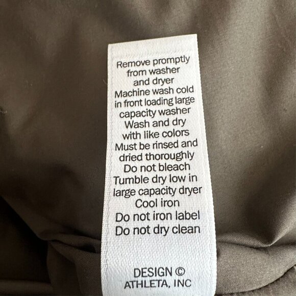 Athleta Jacket Women S Responsible Quilted Mock Neck Goose Down Olive Green - Picture 11 of 12